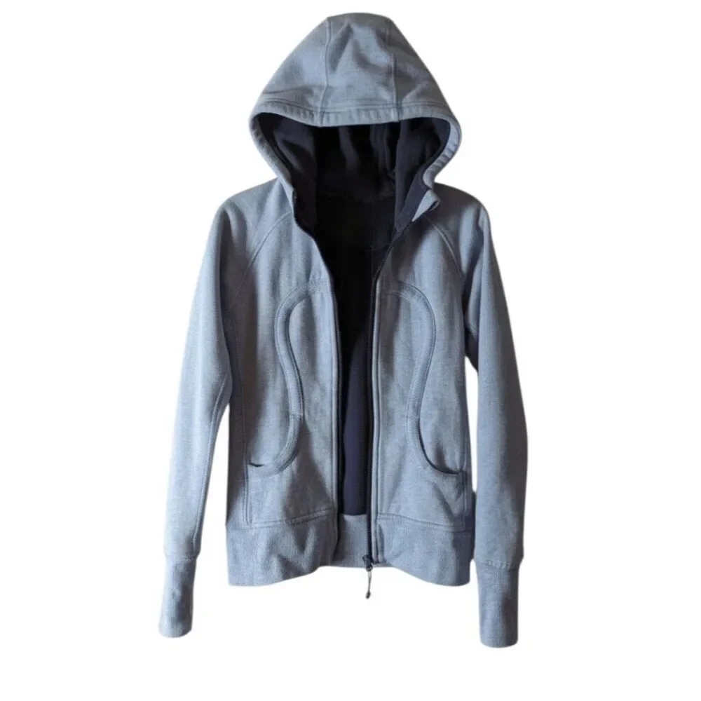 LULULEMON ATHLETICA Scuba Hoodie 'Heatherd Lullaby/Cadet Blue' Size 4